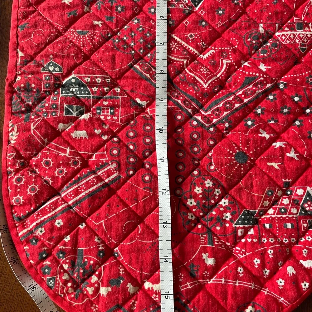 Vintage quilted red